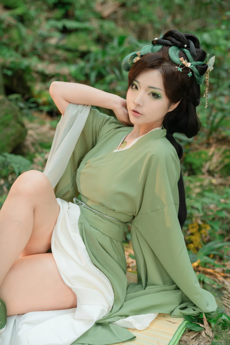 Kokuhui(yuuhui玉汇)《端午特辑 粽叶仙》主题写真：120张全套美图，含2个视频
