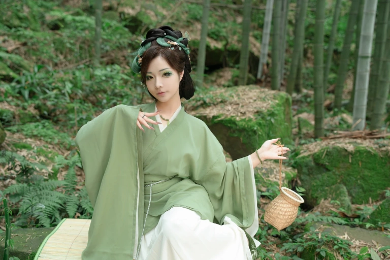 Kokuhui(yuuhui玉汇)《端午特辑 粽叶仙》主题写真：120张全套美图，含2个视频
