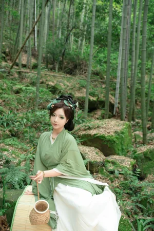 Kokuhui(yuuhui玉汇)《端午特辑 粽叶仙》主题写真：120张全套美图，含2个视频