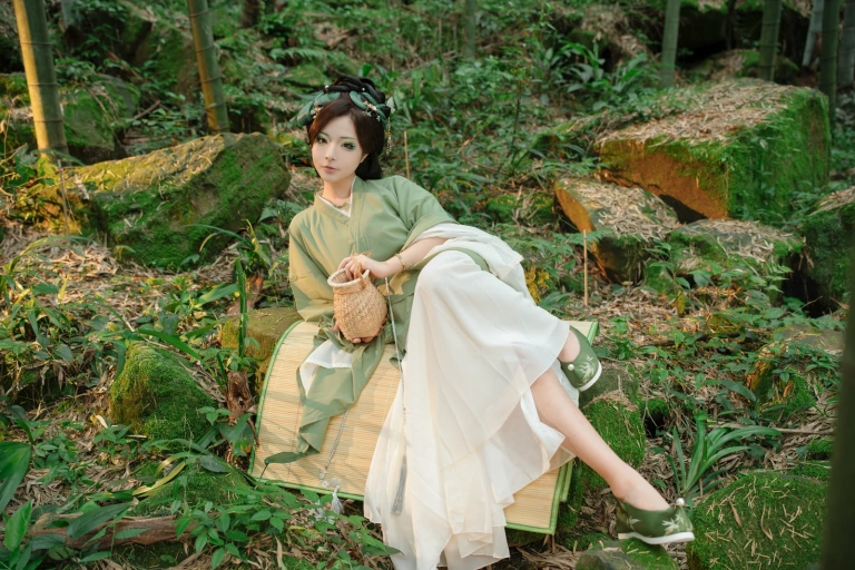 Kokuhui(yuuhui玉汇)《端午特辑 粽叶仙》主题写真：120张全套美图，含2个视频