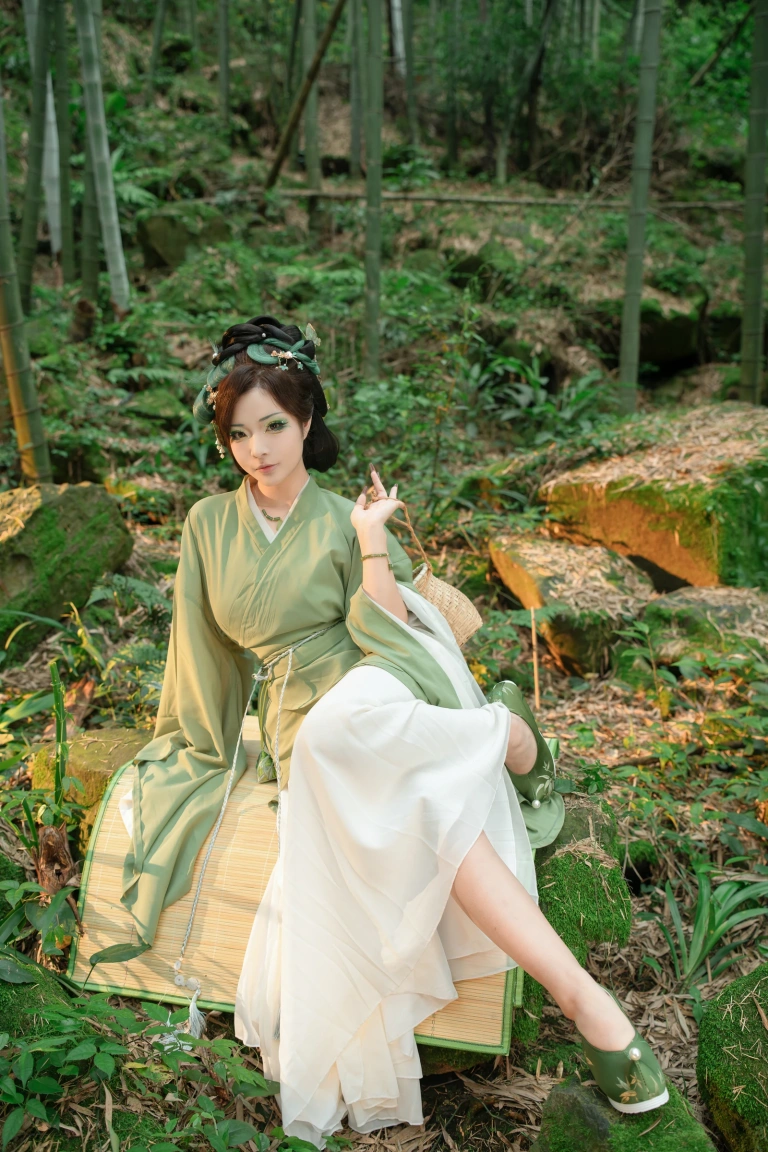 Kokuhui(yuuhui玉汇)《端午特辑 粽叶仙》主题写真：120张全套美图，含2个视频