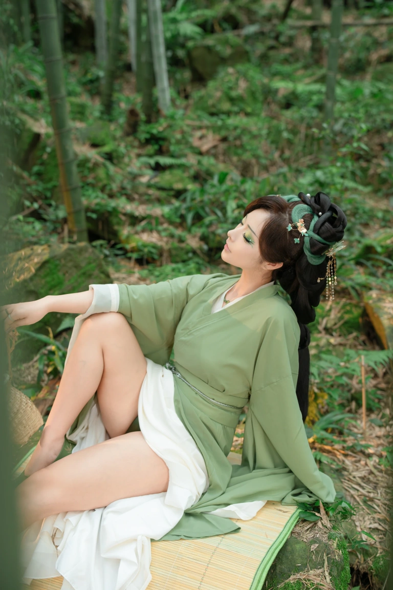 Kokuhui(yuuhui玉汇)《端午特辑 粽叶仙》主题写真：120张全套美图，含2个视频