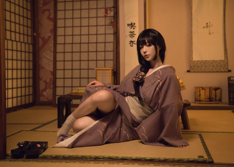 Kokuhui(yuuhui玉汇)《独居的寡姐》主题写真：135张全套美图，含1个视频