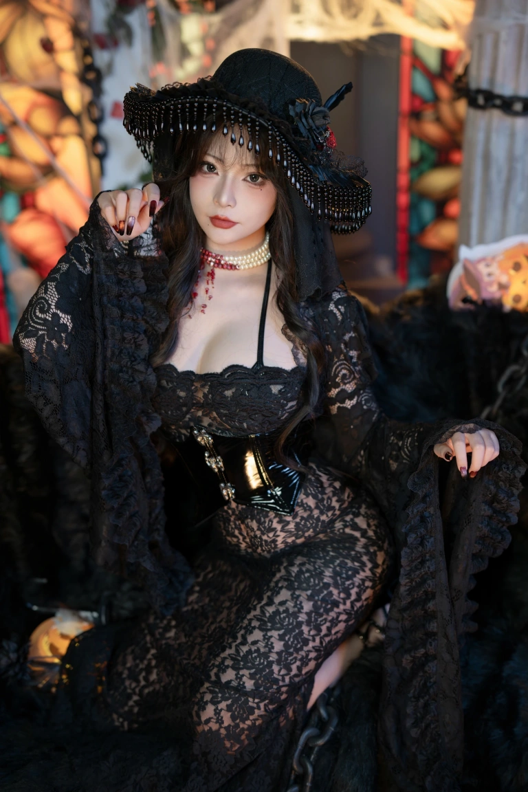 Kokuhui(yuuhui玉汇)《万圣节特辑 魔女狂欢夜》主题写真：133张全套美图，含2个视频