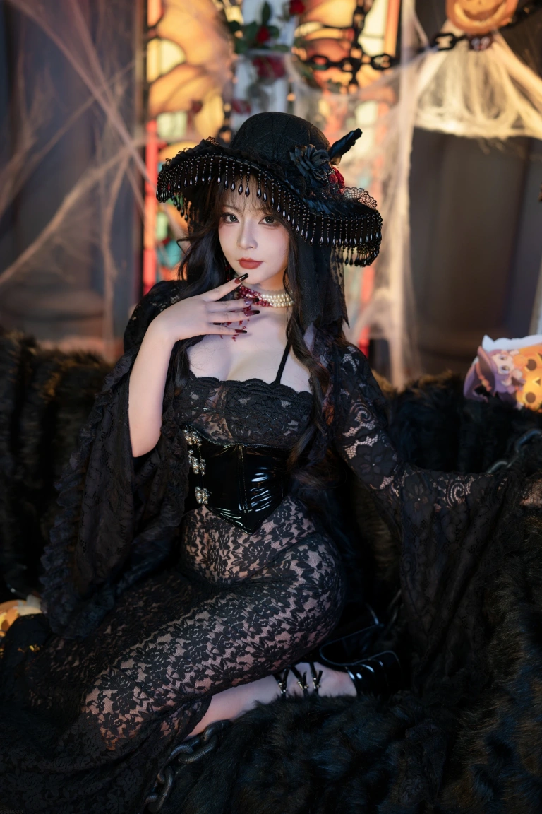 Kokuhui(yuuhui玉汇)《万圣节特辑 魔女狂欢夜》主题写真：133张全套美图，含2个视频