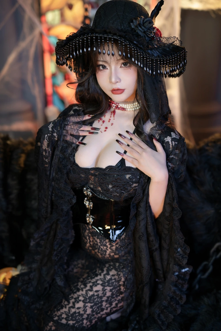 Kokuhui(yuuhui玉汇)《万圣节特辑 魔女狂欢夜》主题写真：133张全套美图，含2个视频