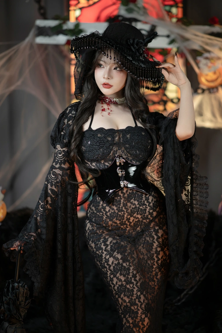 Kokuhui(yuuhui玉汇)《万圣节特辑 魔女狂欢夜》主题写真：133张全套美图，含2个视频
