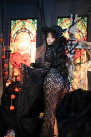 Kokuhui(yuuhui玉汇)《万圣节特辑 魔女狂欢夜》主题写真：133张全套美图，含2个视频