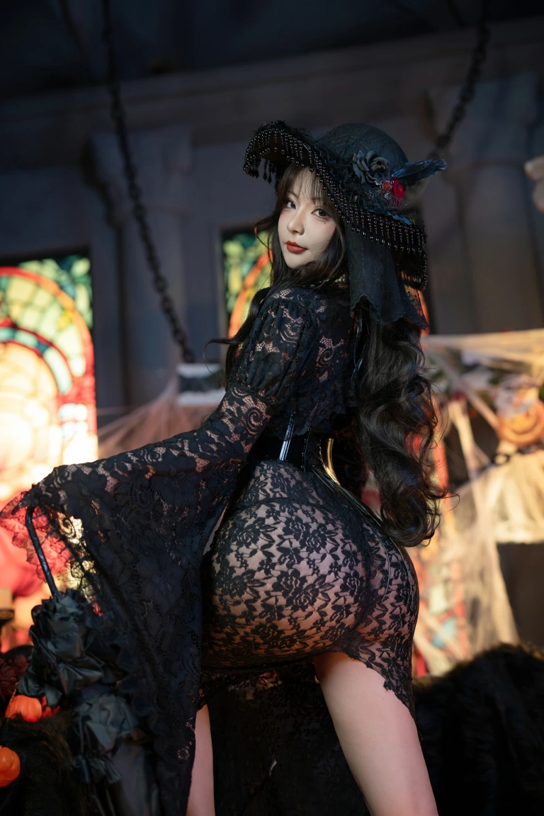 Kokuhui(yuuhui玉汇)《万圣节特辑 魔女狂欢夜》主题写真：133张全套美图，含2个视频