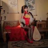 Kokuhui(yuuhui玉汇)《碧蓝航线 大凤旗袍》主题写真：23张全套美图