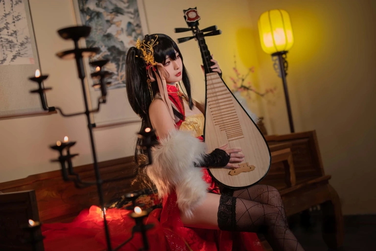 Kokuhui(yuuhui玉汇)《碧蓝航线 大凤旗袍》主题写真：23张全套美图