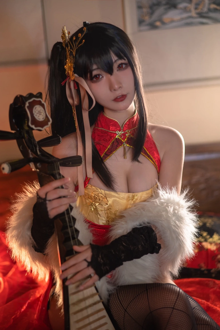 Kokuhui(yuuhui玉汇)《碧蓝航线 大凤旗袍》主题写真：23张全套美图
