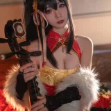 Kokuhui(yuuhui玉汇)《碧蓝航线 大凤旗袍》主题写真：23张全套美图