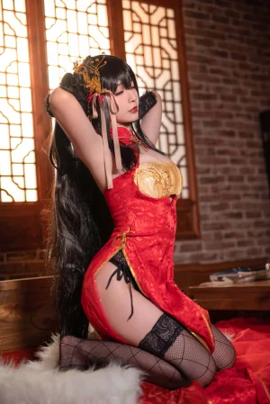 Kokuhui(yuuhui玉汇)《碧蓝航线 大凤旗袍》主题写真：23张全套美图