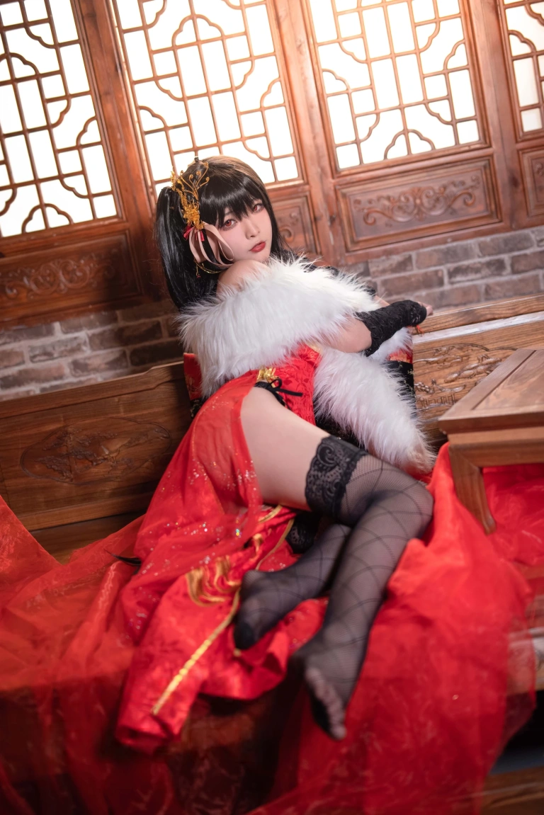 Kokuhui(yuuhui玉汇)《碧蓝航线 大凤旗袍》主题写真：23张全套美图