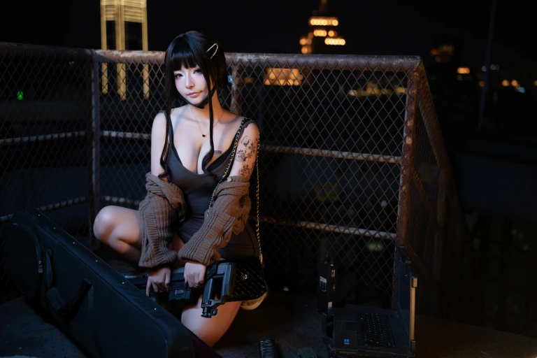 Kokuhui(yuuhui玉汇)《NIKKE 杀手妻子》主题写真：139张全套美图，含1个视频
