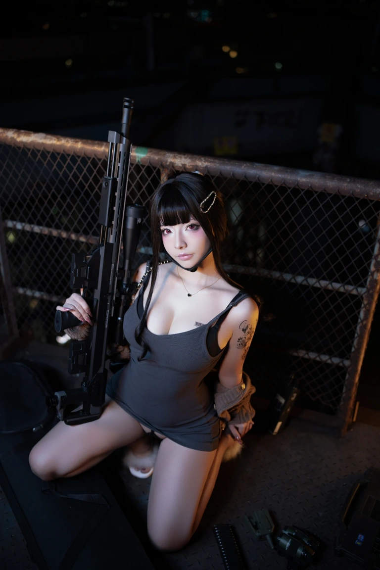 Kokuhui(yuuhui玉汇)《NIKKE 杀手妻子》主题写真：139张全套美图，含1个视频