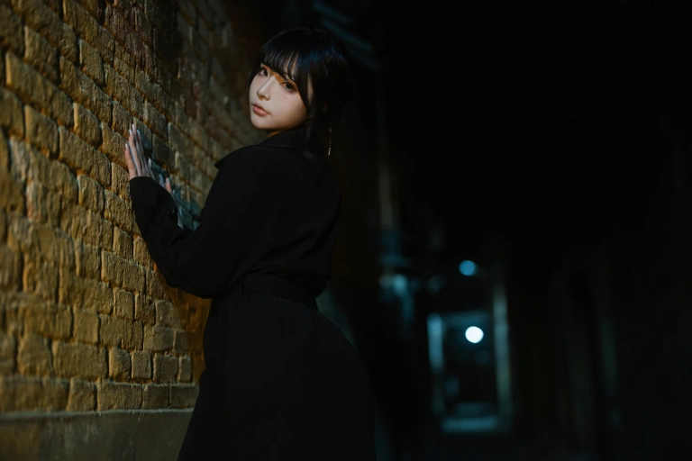 Kokuhui(yuuhui玉汇)《暗巷》主题写真：132张全套美图