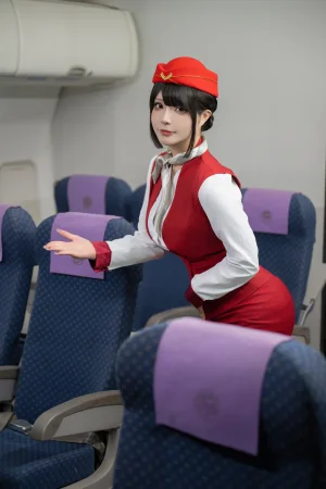 Kokuhui(yuuhui玉汇)《升舱服务》主题写真：128张全套美图，含2个视频