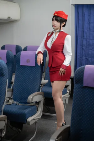 Kokuhui(yuuhui玉汇)《升舱服务》主题写真：128张全套美图，含2个视频