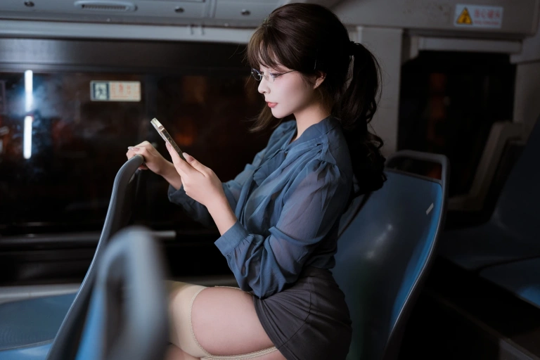 Kokuhui(yuuhui玉汇)《夜班族》主题写真：140张全套美图，含1个视频