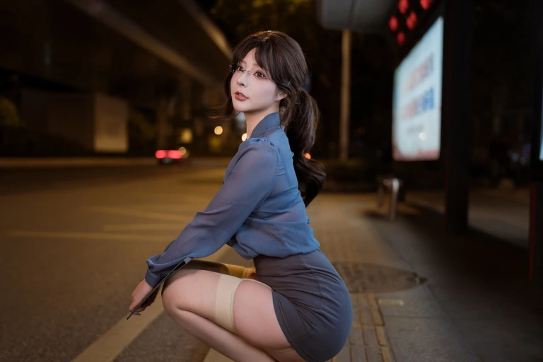 Kokuhui(yuuhui玉汇)《夜班族》主题写真：140张全套美图，含1个视频