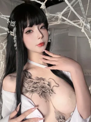 Kokuhui(yuuhui玉汇)《Patreon订阅 白龙吟》主题写真：40张全套美图