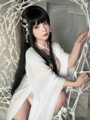 Kokuhui(yuuhui玉汇)《Patreon订阅 白龙吟》主题写真：40张全套美图