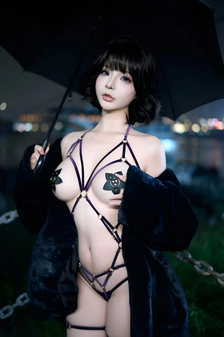 Kokuhui(yuuhui玉汇)《夜游轮渡》主题写真：118张全套美图，含2个视频