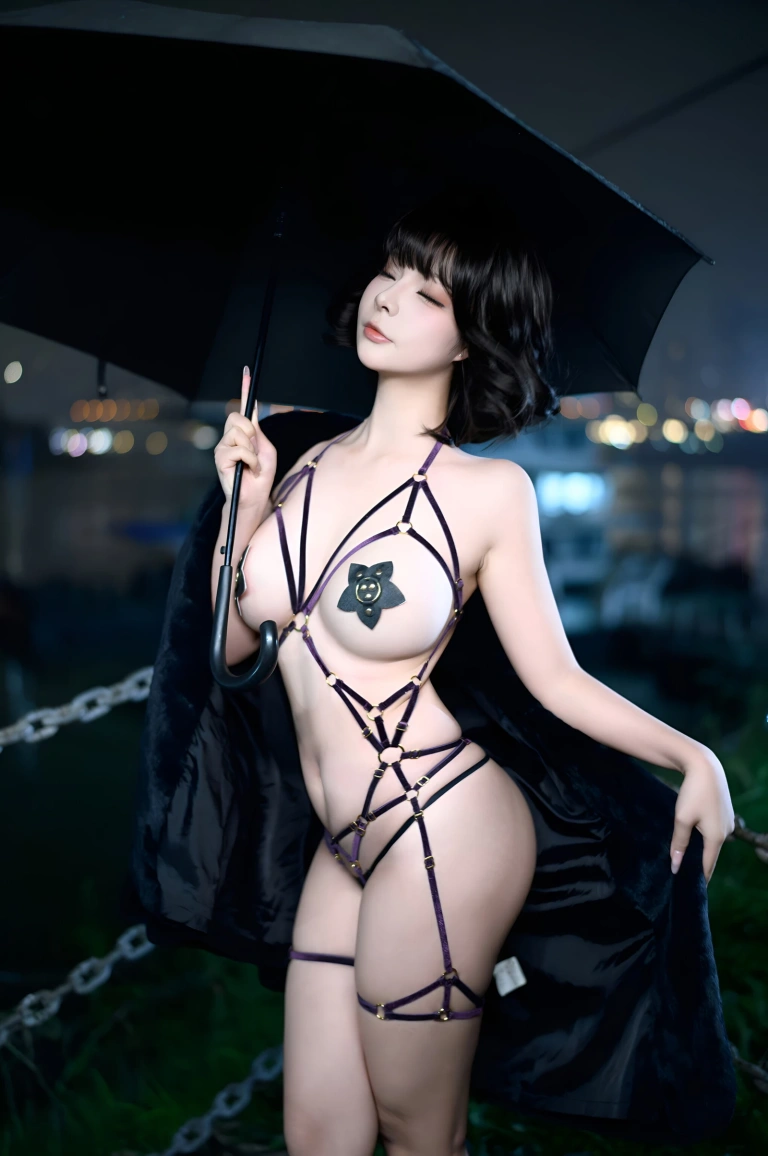 Kokuhui(yuuhui玉汇)《夜游轮渡》主题写真：118张全套美图，含2个视频