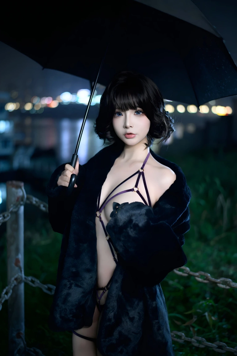 Kokuhui(yuuhui玉汇)《夜游轮渡》主题写真：118张全套美图，含2个视频