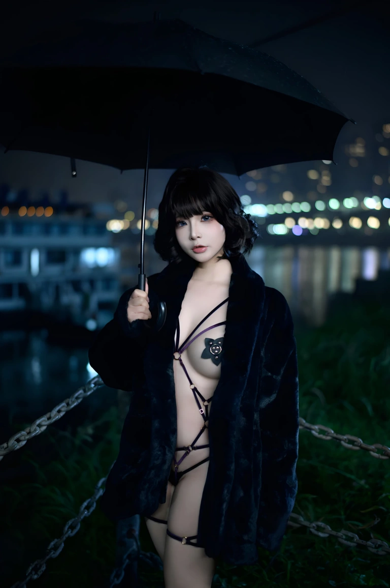 Kokuhui(yuuhui玉汇)《夜游轮渡》主题写真：118张全套美图，含2个视频