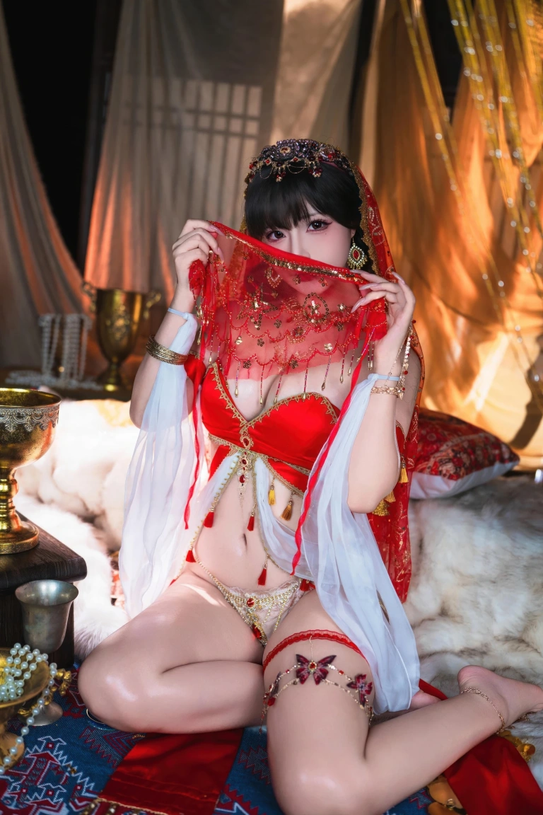 Kokuhui(yuuhui玉汇)《楼兰幻梦》主题写真：126张全套美图，含3个视频