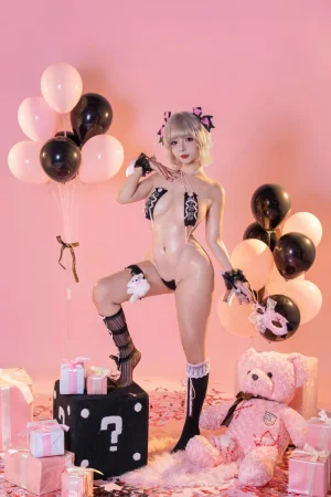 Kokuhui(yuuhui玉汇)《Patreon订阅 双生·黑》主题写真：20张全套美图