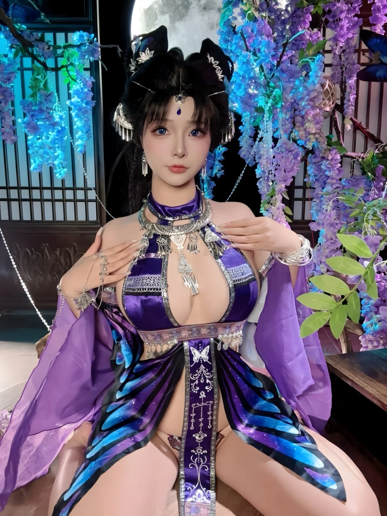Kokuhui(yuuhui玉汇)《苗蛊柔情》主题写真：44张全套美图，含2个视频