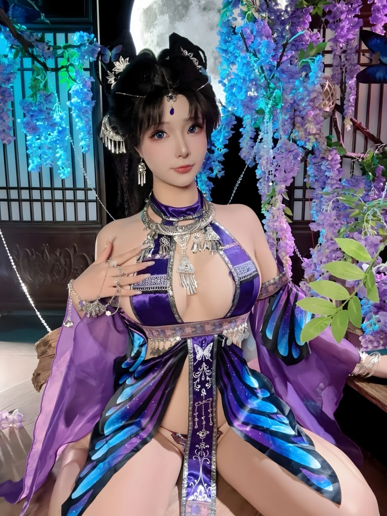 Kokuhui(yuuhui玉汇)《苗蛊柔情》主题写真：44张全套美图，含2个视频