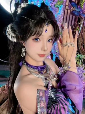 Kokuhui(yuuhui玉汇)《苗蛊柔情》主题写真：44张全套美图，含2个视频