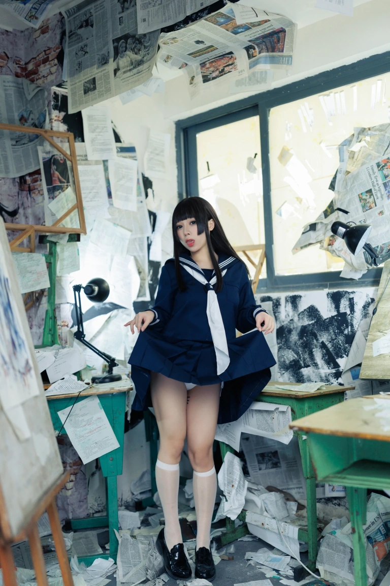 胡桃Kurumi《胡桃 NO.023 – 反差学妹》主题写真：132张全套美图