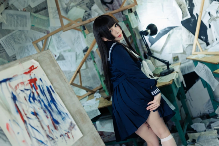 胡桃Kurumi《胡桃 NO.023 – 反差学妹》主题写真：132张全套美图