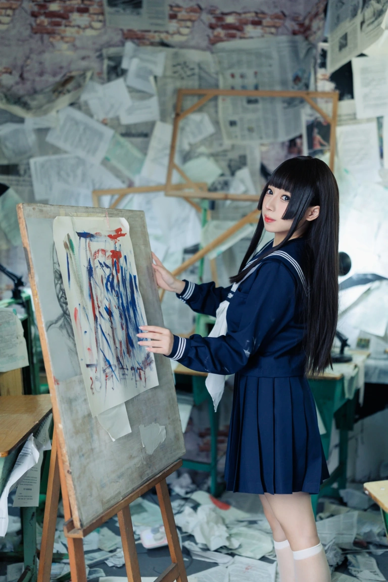 胡桃Kurumi《胡桃 NO.023 – 反差学妹》主题写真：132张全套美图