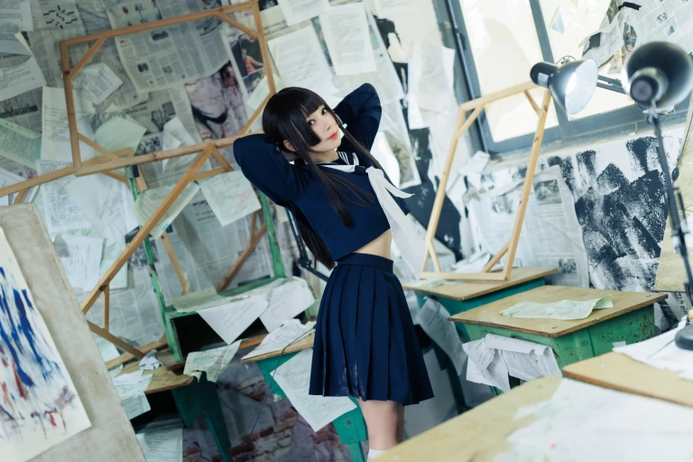 胡桃Kurumi《胡桃 NO.023 – 反差学妹》主题写真：132张全套美图