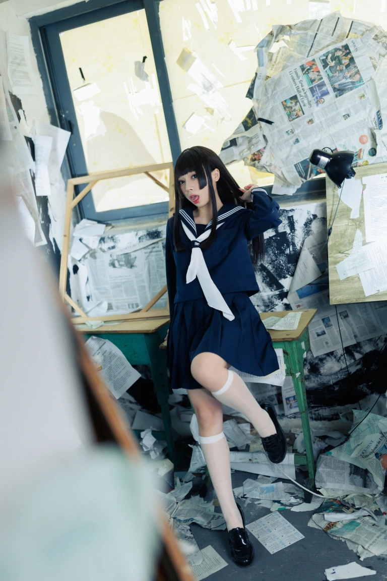 胡桃Kurumi《胡桃 NO.023 – 反差学妹》主题写真：132张全套美图