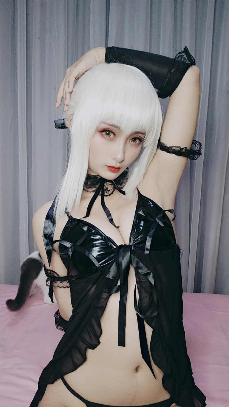 洛璃LoLiSAMA《FGO黑呆睡衣王座》主题写真：30张全套美图，含5个视频