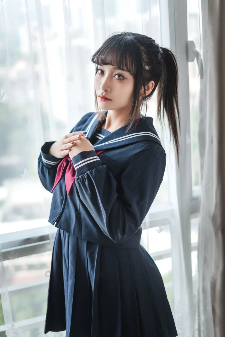 洛璃LoLiSAMA《JK》主题写真：62张全套美图
