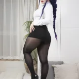 洛璃LoLiSAMA《雷电将军OL》主题写真：74张全套美图