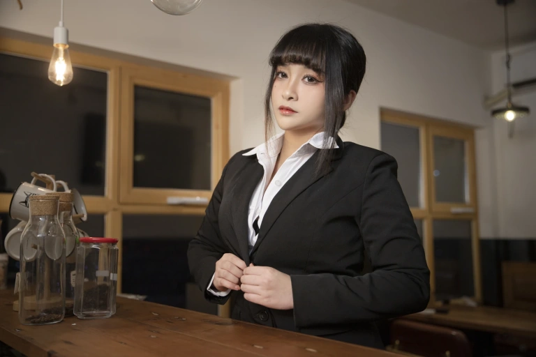 洛璃LoLiSAMA《醉酒OL》主题写真：104张全套美图，含1个视频