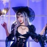洛璃LoLiSAMA《魔女莉莉丝》主题写真：74张全套美图