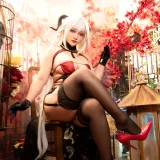 洛璃LoLiSAMA《埃吉尔旗袍 金龙腾祥云》主题写真：65张全套美图