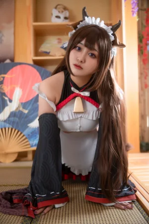 洛璃LoLiSAMA《樫野 迷糊女仆》主题写真：64张全套美图