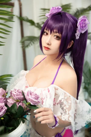 洛璃LoLiSAMA《斯卡蒂泳装》主题写真：40张全套美图